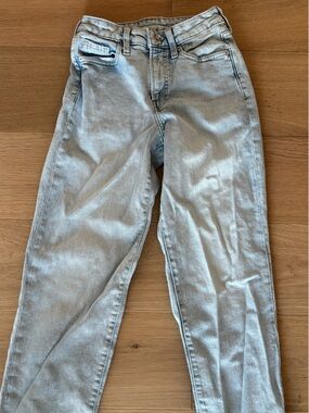 Old Navy Light Wash Straight Leg Jeans - Light Blue